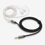 3.5 mm extension cable with a KZ earphone cable plugged in
