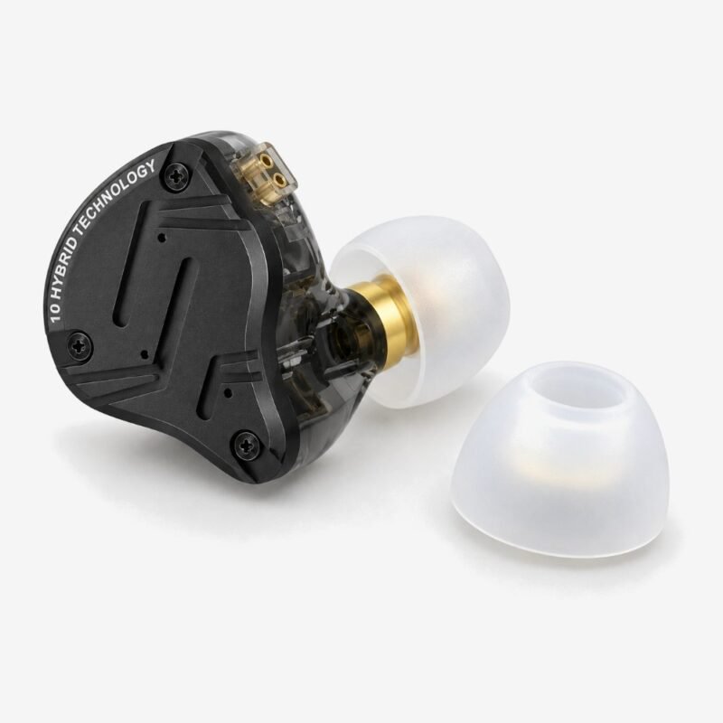 KZ silicone ear tip fitted on a KZ ZS10 Pro X