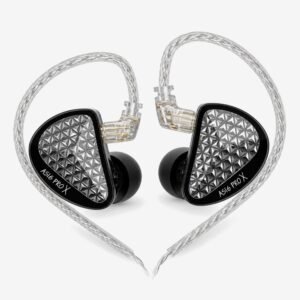 KZ AS16 Pro X negro sin micrófono, pareja de auriculares in-ear con cable
