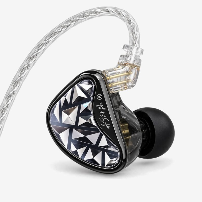 KZ AS24 Pro, auricular in-ear en vista de tres cuartos