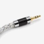 Clavija jack de 3,5 mm de fibra de carbono del cable KZ de 8 hilos Clavija jack de 3,5 mm de fibra de carbono del cable KZ de 8 hilos