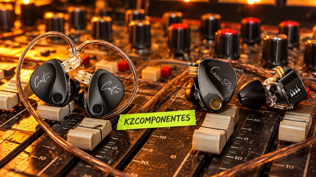 KZ Castor y KZ Castor Pro sobre una mesa de mezclas