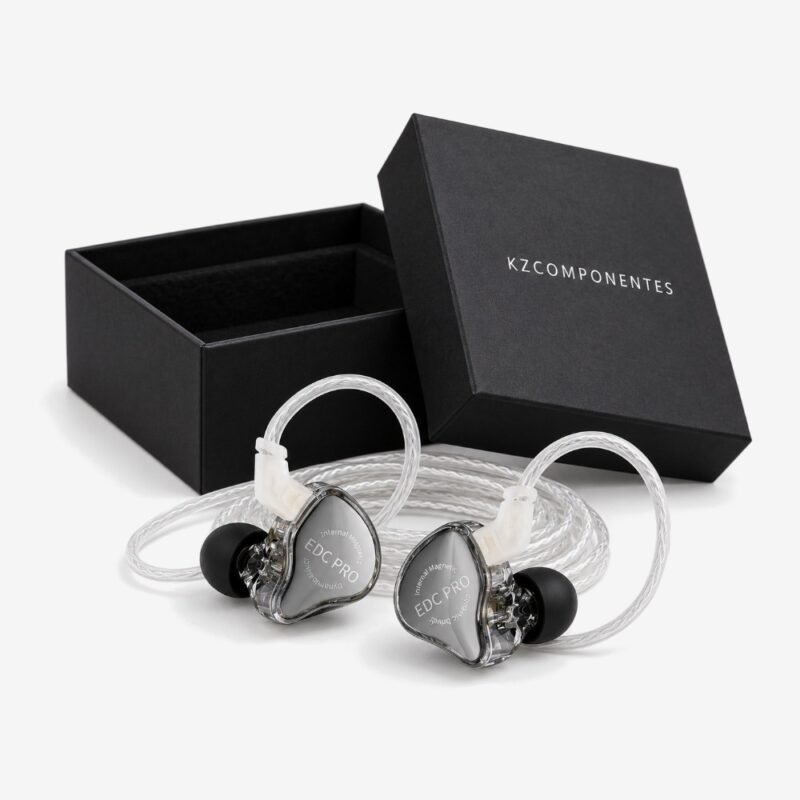 KZ EDC Pro junto a su caja KZCOMPONENTES