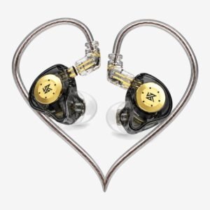 KZ EDX Pro negro sin micrófono, pareja de auriculares in-ear con cable