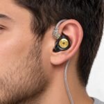 KZ EDX Pro worn in the ear