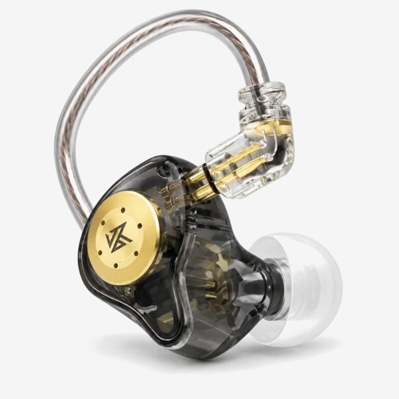 KZ EDX Pro in-ear earphone, three-quarter view