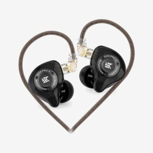 KZ EDX Pro X negro sin micrófono, pareja de auriculares in-ear con cable