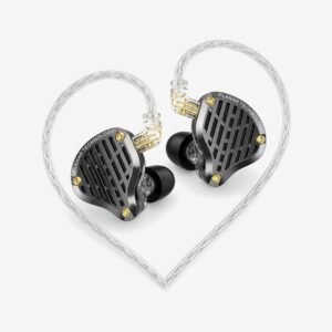 KZ PR3 negro sin micrófono, pareja de auriculares in-ear con cable