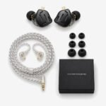 Contenido de la caja del KZ ZAX: auriculares, cable, almohadillas y caja Contenido de la caja del KZ ZAX: auriculares, cable, almohadillas y caja
