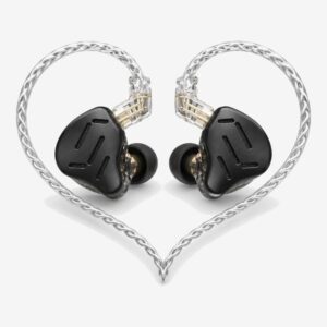 KZ ZAX negro sin micrófono, pareja de auriculares in-ear con cable