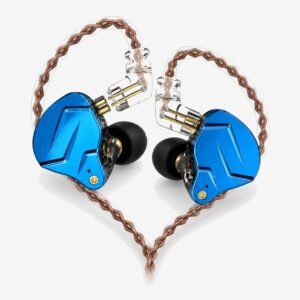 KZ ZSN Pro azul sin micrófono, pareja de auriculares in-ear con cable